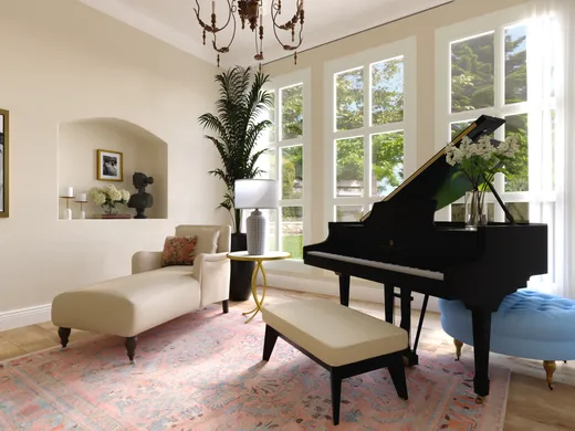 Living Room · Glam designed by Gabrielle