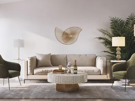 Living Room · Contemporary designed by Megan