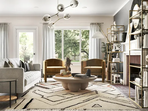 Living Room · Contemporary designed by Ghianella