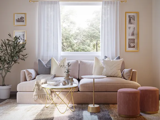 Living Room · Contemporary designed by Maria