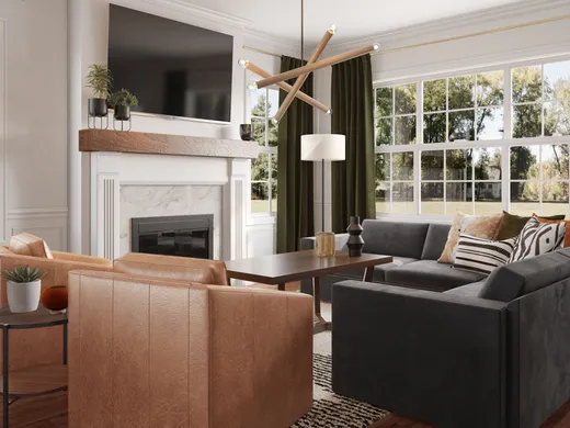 Living Room · Contemporary designed by Claire