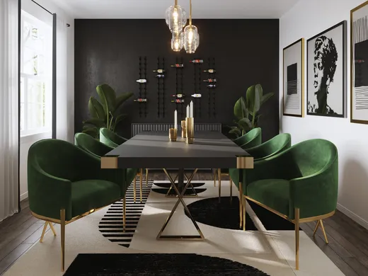 Dining Room · Glam designed by Denise