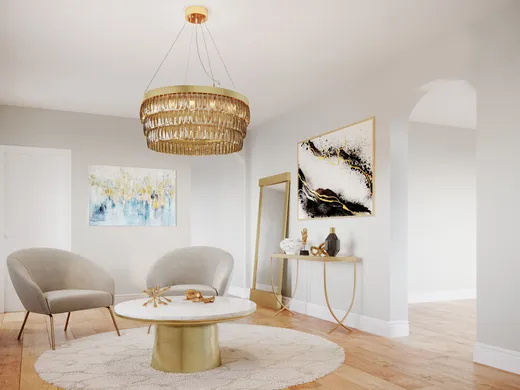 Living Room · Glam designed by Carla