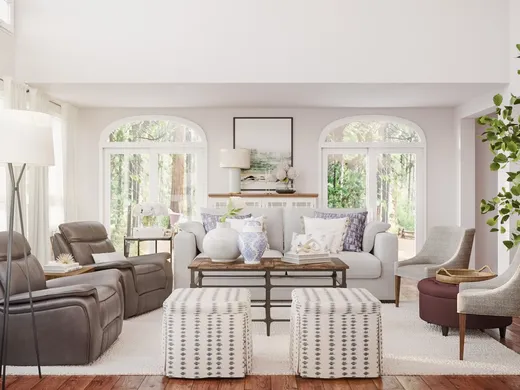 Living Room · Contemporary designed by Laura
