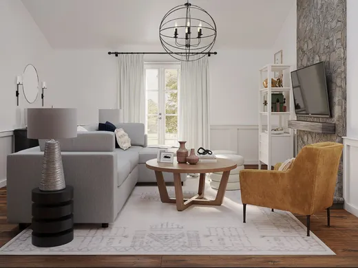 Living Room · Contemporary designed by Maria