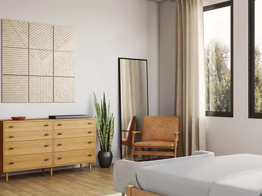 Bedroom designed by B.