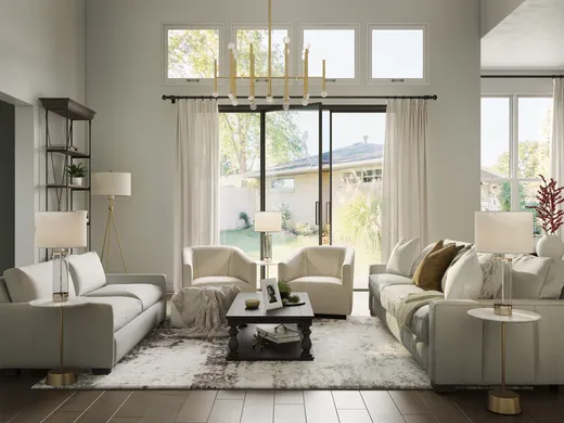 Living Room · Contemporary designed by Tara