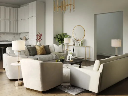 Living Room · Contemporary designed by Tara