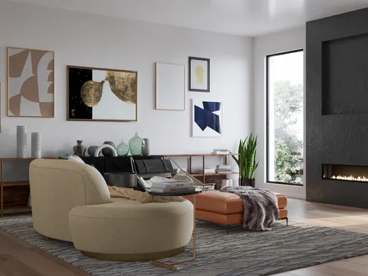Living Room designed by B.
