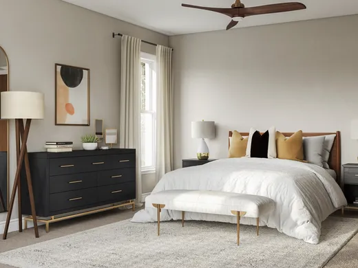 Bedroom · Midcentury Modern designed by Briana
