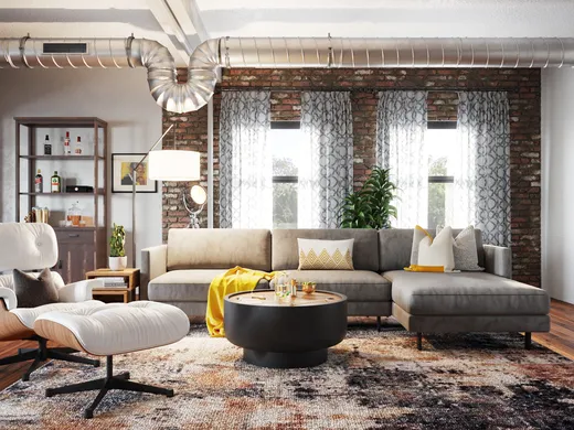 Living Room · Contemporary designed by Jen