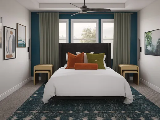 Bedroom designed by B.