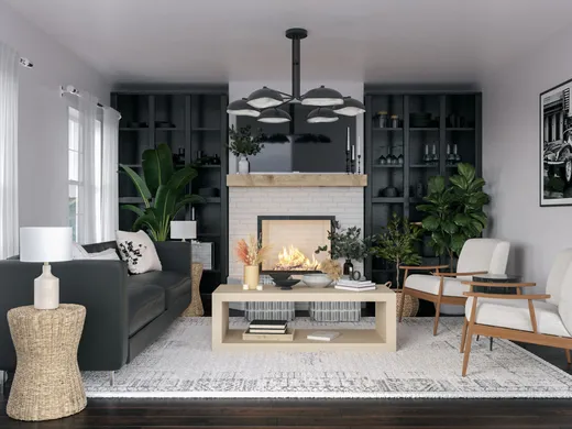 Living Room · Contemporary designed by Ghianella