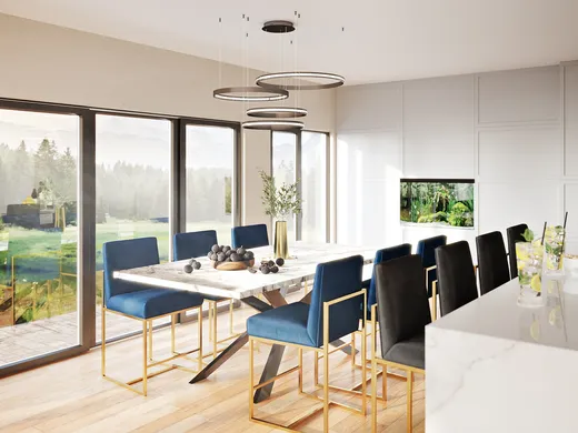 Dining Room · Contemporary designed by Megan