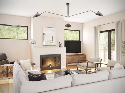 Living Room · Midcentury Modern designed by Karie