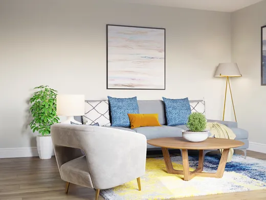 Living Room · Contemporary designed by Stephanie