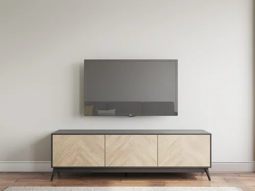 Living Room · Midcentury Modern designed by Natasha