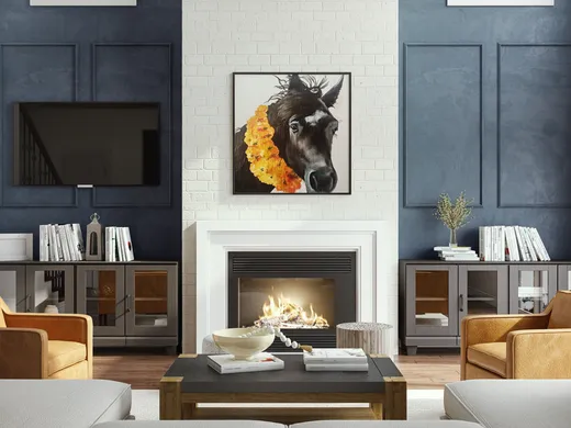 Living Room · Farmhouse designed by Daniela