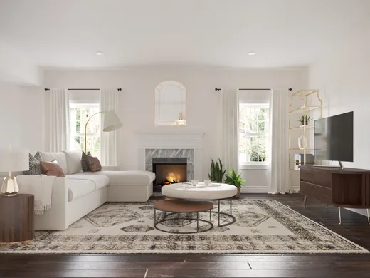 Living Room · Contemporary designed by Megan