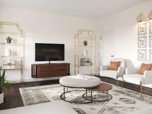Living Room · Contemporary designed by Megan