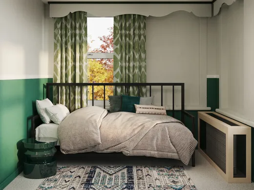Bedroom · Eclectic designed by Sarah