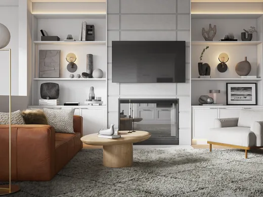 Living Room · Contemporary designed by Elle