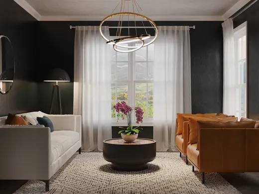 Living Room · Glam designed by Elyse
