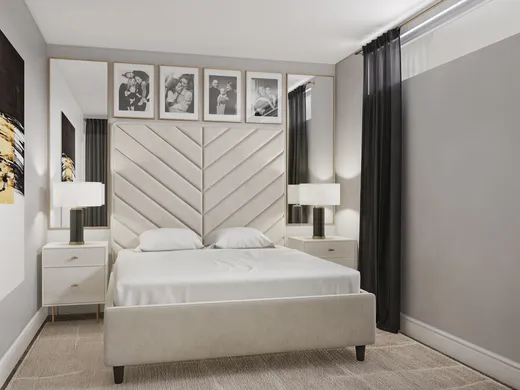 Bedroom · Eclectic designed by Julio