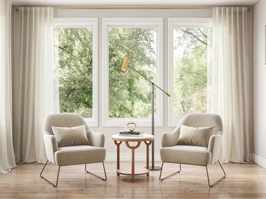 Living Room · Midcentury Modern designed by Paola