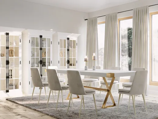 Dining Room · Glam designed by Elizabeth