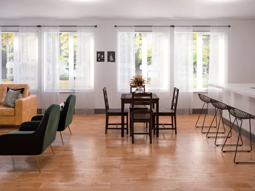 Living Room · Midcentury Modern designed by Erin