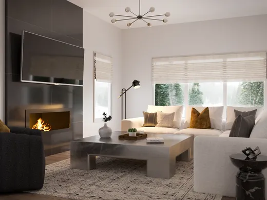 Living Room · Modern designed by Courtney