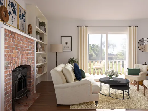 Living Room · Farmhouse designed by Angelica