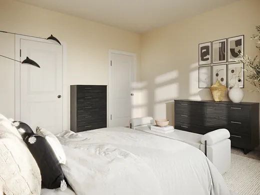 Bedroom · Midcentury Modern designed by Rebecca