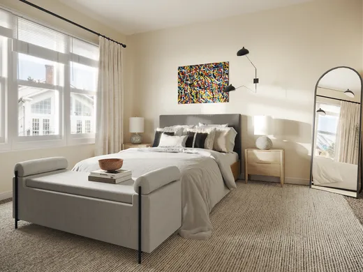 Bedroom · Midcentury Modern designed by Rebecca