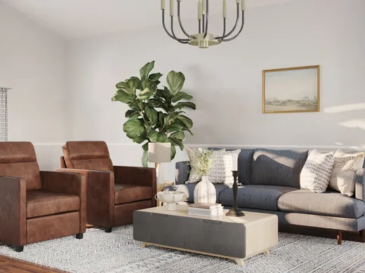 Living Room · Farmhouse designed by Haley