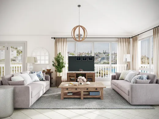 Living Room · Coastal designed by Priscila