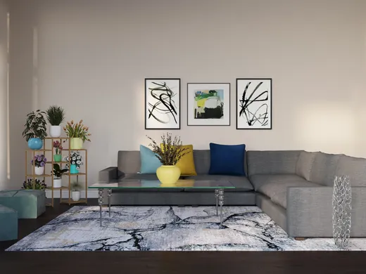 Living Room · Contemporary designed by Megan