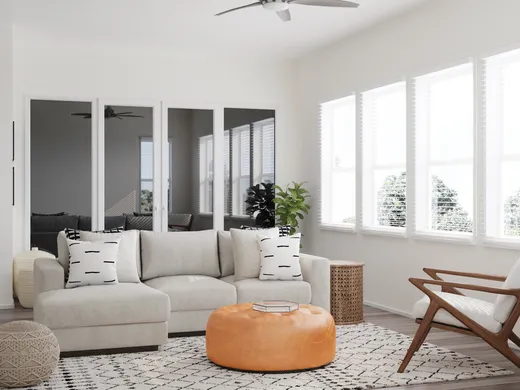 Living Room · Contemporary designed by Mariela