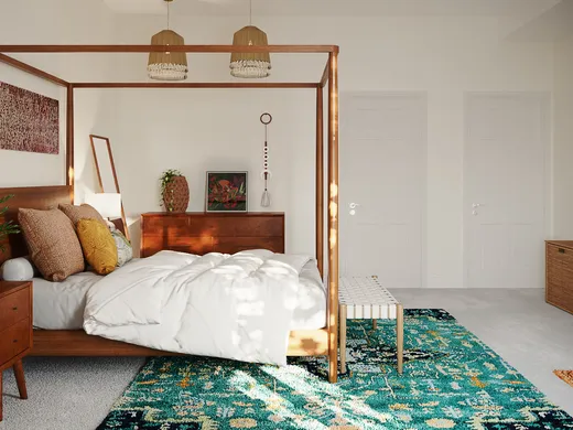 Bedroom · Eclectic designed by Priscila