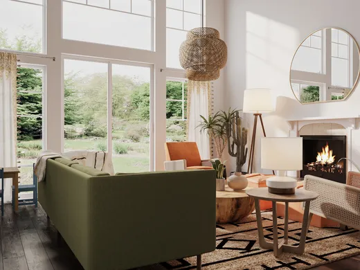 Living Room · Eclectic designed by Tara