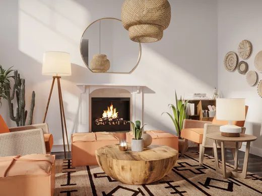 Living Room · Eclectic designed by Tara
