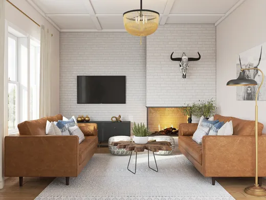 Living Room · Eclectic designed by Lindsey
