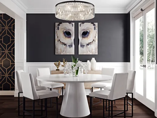 Dining Room · Glam designed by Samantha