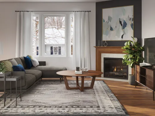 Living Room · Midcentury Modern designed by Kylie