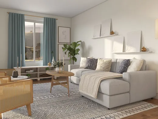 Living Room · Coastal designed by Quandera