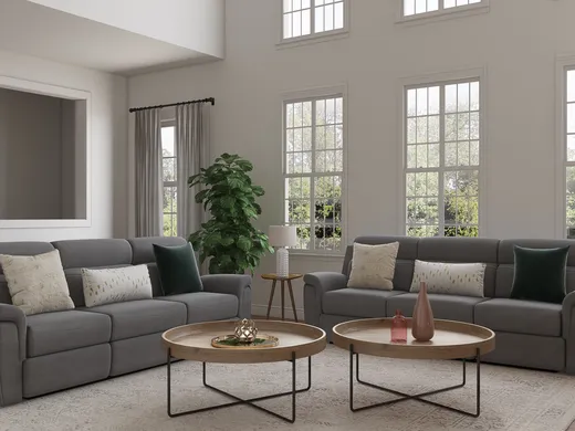 Living Room · Midcentury Modern designed by Danahe