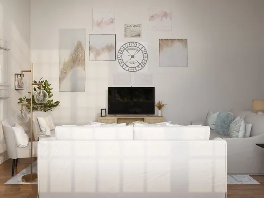 Living Room · Contemporary designed by Laura