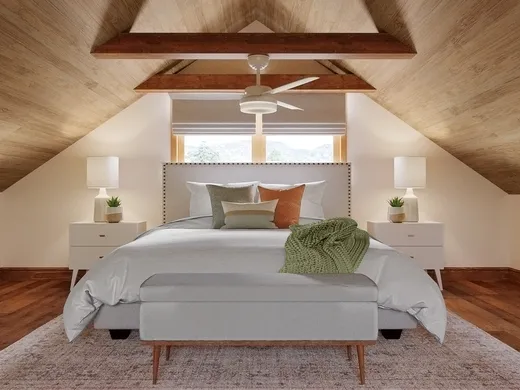 Bedroom · Midcentury Modern designed by Rosa