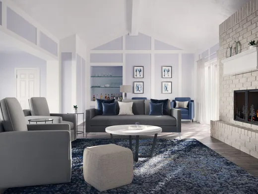 Living Room · Glam designed by Faith